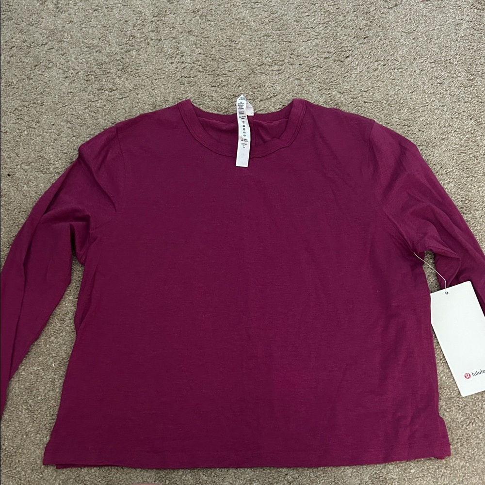 lululemon athletica Long Sleeve Top in Rich Purple